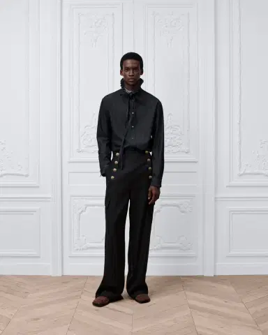 Dior Loose-Fit Pants with Dior Médaillon Buttons | Thumbnail 2 Dior Loose-Fit Pants with Dior Médaillon Buttons | Thumbnail 2