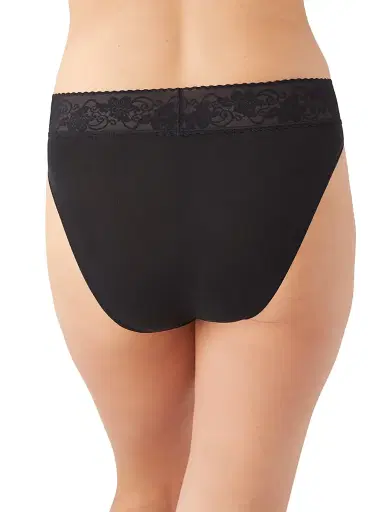 Wacoal Women's Comfort Touch High-Cut Briefs - Black | Thumbnail 3 Wacoal Women's Comfort Touch High-Cut Briefs - Black | Thumbnail 3