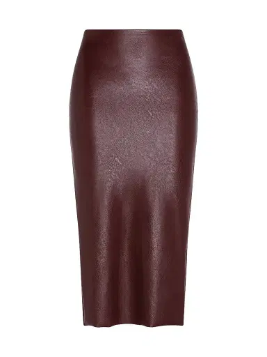 Commando Women's Faux-Leather Pencil Skirt - Oxblood | Thumbnail 1 Commando Women's Faux-Leather Pencil Skirt - Oxblood | Thumbnail 1