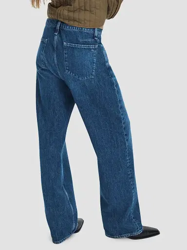 rag & bone Women's Phoebe Drawstring Wide Leg Jeans | Thumbnail 3 rag & bone Women's Phoebe Drawstring Wide Leg Jeans | Thumbnail 3
