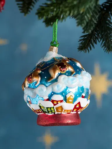 Exclusively Ours Snowglobe With Santa Glass Ornament | Thumbnail 2 Exclusively Ours Snowglobe With Santa Glass Ornament | Thumbnail 2