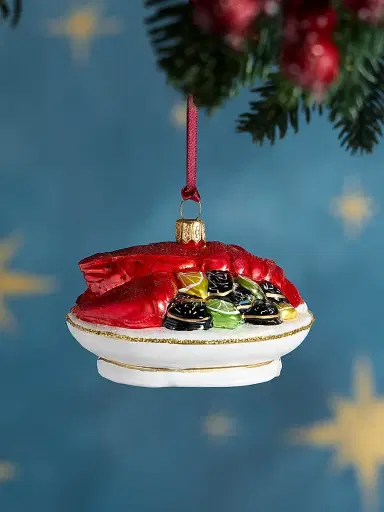 Exclusively Ours Lobster With Mussels Glass Ornament | Thumbnail 1 Exclusively Ours Lobster With Mussels Glass Ornament | Thumbnail 1