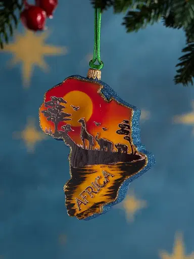 Exclusively Ours Africa Glass Ornament | Thumbnail 1 Exclusively Ours Africa Glass Ornament | Thumbnail 1