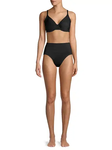 Wacoal Women's Smooth Series Shaping High-Cut Briefs - Black | Thumbnail 2 Wacoal Women's Smooth Series Shaping High-Cut Briefs - Black | Thumbnail 2