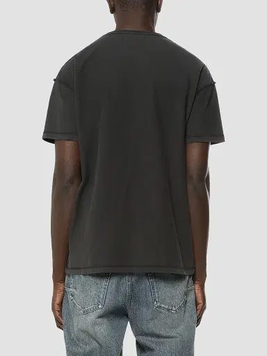 Purple Brand Men's Embellished Textured Graphic Cotton T-Shirt - Black | Thumbnail 2 Purple Brand Men's Embellished Textured Graphic Cotton T-Shirt - Black | Thumbnail 2