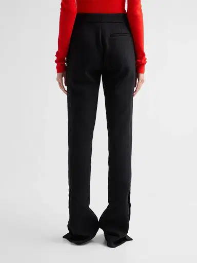 Proenza Schouler Women's Althea Stretch Double-Wool Pants - Black | Thumbnail 3 Proenza Schouler Women's Althea Stretch Double-Wool Pants - Black | Thumbnail 3