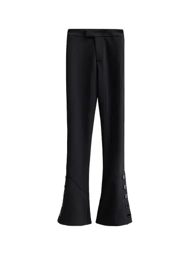 Proenza Schouler Women's Althea Stretch Double-Wool Pants - Black | Thumbnail 1 Proenza Schouler Women's Althea Stretch Double-Wool Pants - Black | Thumbnail 1