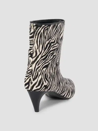 Isabel Marant Women's Jiry 55MM Zebra-Print Leather Boots - Zebra | Thumbnail 4 Isabel Marant Women's Jiry 55MM Zebra-Print Leather Boots - Zebra | Thumbnail 4