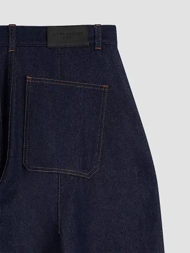 Givenchy Women's Raw Balloon Jeans - Dark Blue | Thumbnail 4 Givenchy Women's Raw Balloon Jeans - Dark Blue | Thumbnail 4