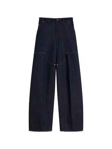 Givenchy Women's Raw Balloon Jeans - Dark Blue | Thumbnail 1 Givenchy Women's Raw Balloon Jeans - Dark Blue | Thumbnail 1