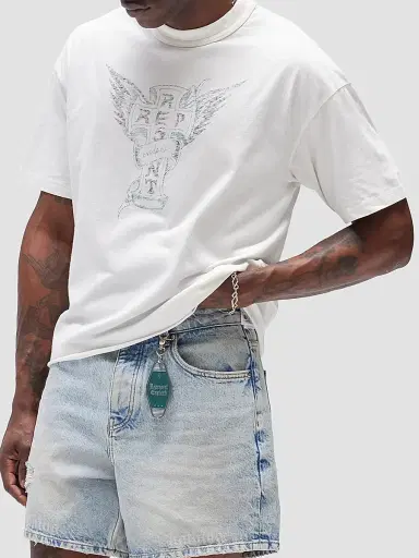 Represent Men's Westside Cotton-Blend Crewneck T-Shirt - Flat White | Thumbnail 6 Represent Men's Westside Cotton-Blend Crewneck T-Shirt - Flat White | Thumbnail 6