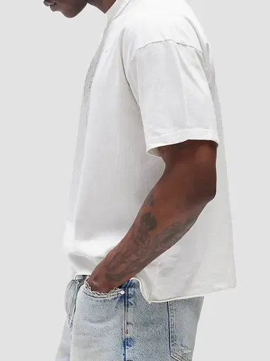 Represent Men's Westside Cotton-Blend Crewneck T-Shirt - Flat White | Thumbnail 7 Represent Men's Westside Cotton-Blend Crewneck T-Shirt - Flat White | Thumbnail 7