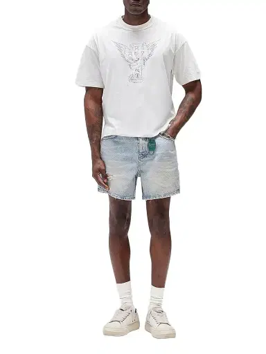 Represent Men's Westside Cotton-Blend Crewneck T-Shirt - Flat White | Thumbnail 1 Represent Men's Westside Cotton-Blend Crewneck T-Shirt - Flat White | Thumbnail 1
