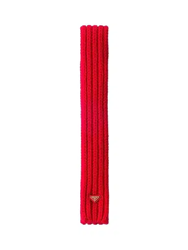 Prada Women's Wool Scarf - Red | Thumbnail 1 Prada Women's Wool Scarf - Red | Thumbnail 1