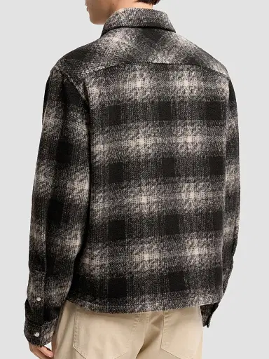 Moncler Men's Overshirt in Jersey - Black Gray | Thumbnail 3 Moncler Men's Overshirt in Jersey - Black Gray | Thumbnail 3