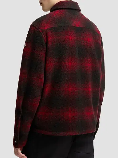 Moncler Men's Overshirt in Jersey - Black Red | Thumbnail 3 Moncler Men's Overshirt in Jersey - Black Red | Thumbnail 3