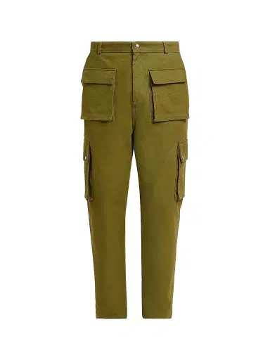 Rhude Men's Cotton Cargo Pants - Olive Green | Thumbnail 1 Rhude Men's Cotton Cargo Pants - Olive Green | Thumbnail 1