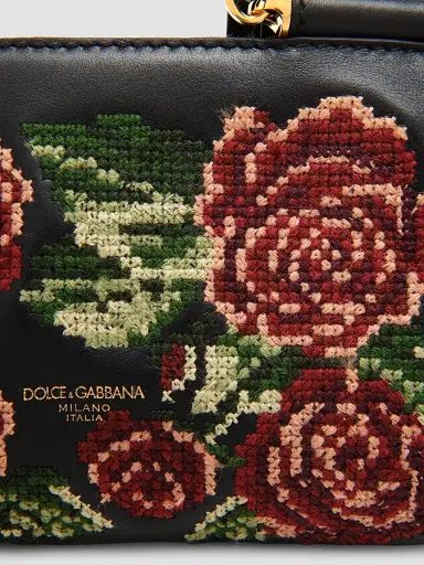 Dolce & Gabbana Women's Sicily Floral Embroidered Top Handle Bag | Thumbnail 5 Dolce & Gabbana Women's Sicily Floral Embroidered Top Handle Bag | Thumbnail 5
