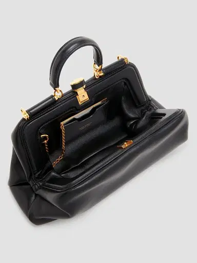 Dolce & Gabbana Women's Nonna Leather Satchel - Nero | Thumbnail 2 Dolce & Gabbana Women's Nonna Leather Satchel - Nero | Thumbnail 2