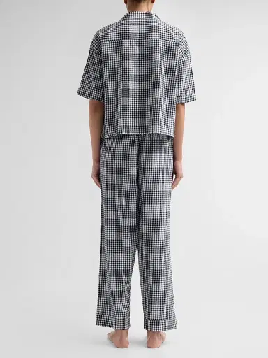 Papinelle Women's Gingham Seersucker Cotton-Blend Pajamas | Thumbnail 3 Papinelle Women's Gingham Seersucker Cotton-Blend Pajamas | Thumbnail 3