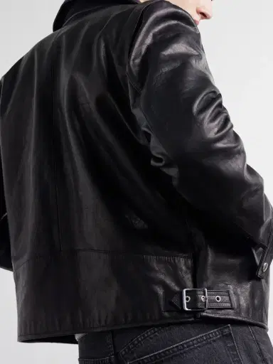 TOTEME Distressed Leather Jacket - Men | Thumbnail 5 TOTEME Distressed Leather Jacket - Men | Thumbnail 5