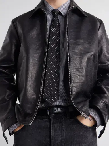 TOTEME Distressed Leather Jacket - Men | Thumbnail 6 TOTEME Distressed Leather Jacket - Men | Thumbnail 6