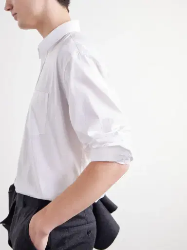 TOTEME Button-Down Cotton-Poplin Shirt - Men | Thumbnail 5 TOTEME Button-Down Cotton-Poplin Shirt - Men | Thumbnail 5
