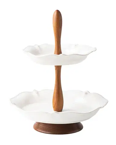 Juliska Berry & Thread Two Tiered Server - Whitewash | Thumbnail 1 Juliska Berry & Thread Two Tiered Server - Whitewash | Thumbnail 1