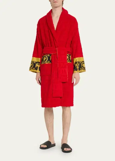 Versace Unisex Barocco Sleeve Robe | Thumbnail 10 Versace Unisex Barocco Sleeve Robe | Thumbnail 10