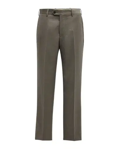 Giorgio Armani Men's Flat-Front Wool Trousers | Thumbnail 1 Giorgio Armani Men's Flat-Front Wool Trousers | Thumbnail 1