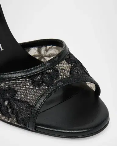 Christian Louboutin 100mm Miss Z Lace Slingback Sandals | Thumbnail 3 Christian Louboutin 100mm Miss Z Lace Slingback Sandals | Thumbnail 3