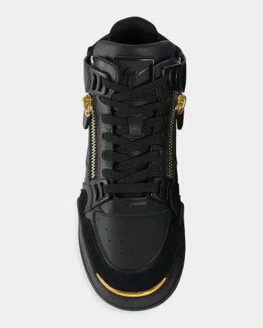 Giuseppe Zanotti Men's Gz Ghost High-Top Sneakers | Thumbnail 4 Giuseppe Zanotti Men's Gz Ghost High-Top Sneakers | Thumbnail 4