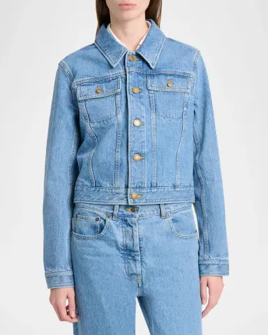 Thom Browne Shrunken-Fit Denim Jacket | Thumbnail 4 Thom Browne Shrunken-Fit Denim Jacket | Thumbnail 4