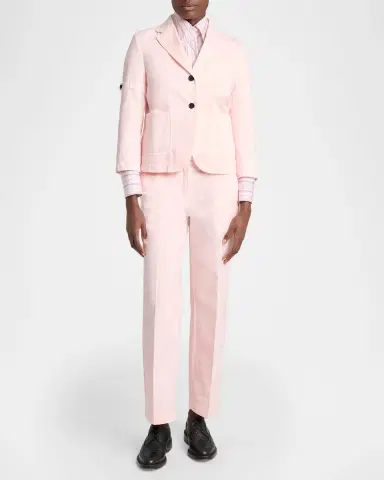 Thom Browne Single-Breasted Denim Shrunken Sport Coat | Thumbnail 2 Thom Browne Single-Breasted Denim Shrunken Sport Coat | Thumbnail 2