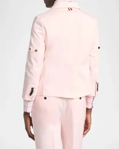 Thom Browne Single-Breasted Denim Shrunken Sport Coat | Thumbnail 3 Thom Browne Single-Breasted Denim Shrunken Sport Coat | Thumbnail 3