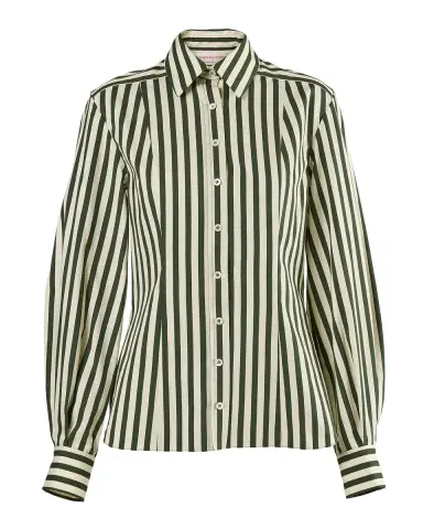 Carolina Herrera Isabella Striped Cotton Shirt | Thumbnail 3 Carolina Herrera Isabella Striped Cotton Shirt | Thumbnail 3