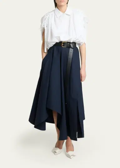 Givenchy Asymmetric Handkerchief Midi Flare Skirt | Thumbnail 2 Givenchy Asymmetric Handkerchief Midi Flare Skirt | Thumbnail 2