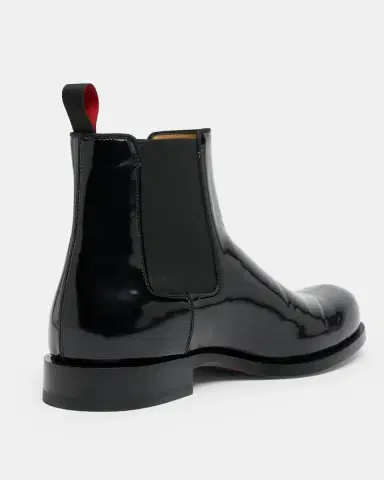 Christian Louboutin Men's Choucair Patent Leather Chelsea Boots | Thumbnail 2 Christian Louboutin Men's Choucair Patent Leather Chelsea Boots | Thumbnail 2