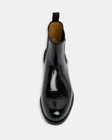 Christian Louboutin Men's Choucair Patent Leather Chelsea Boots | Thumbnail 4 Christian Louboutin Men's Choucair Patent Leather Chelsea Boots | Thumbnail 4