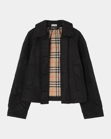 Burberry Tiffield Quilted Nylon Crop Jacket | Thumbnail 2 Burberry Tiffield Quilted Nylon Crop Jacket | Thumbnail 2