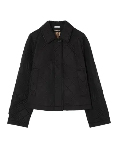 Burberry Tiffield Quilted Nylon Crop Jacket | Thumbnail 3 Burberry Tiffield Quilted Nylon Crop Jacket | Thumbnail 3