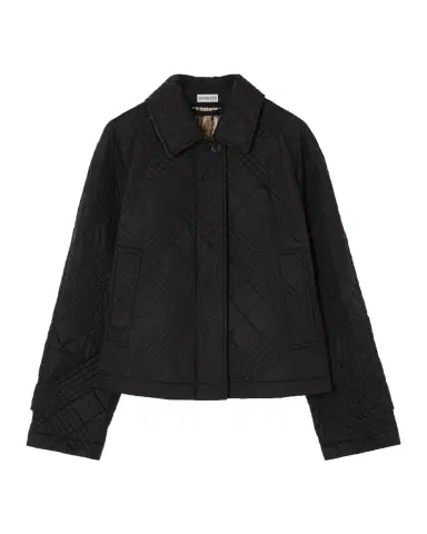 Burberry Tiffield Quilted Nylon Crop Jacket | Thumbnail 1 Burberry Tiffield Quilted Nylon Crop Jacket | Thumbnail 1
