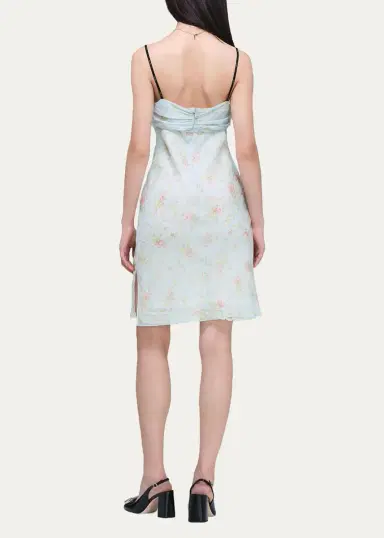 Marc Jacobs Blurred Floral Chiffon Mini Slip Dress | Thumbnail 3 Marc Jacobs Blurred Floral Chiffon Mini Slip Dress | Thumbnail 3