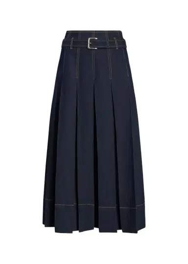 Cinq à Sept Rylee Pleated A-Line Midi Skirt | Thumbnail 1 Cinq à Sept Rylee Pleated A-Line Midi Skirt | Thumbnail 1