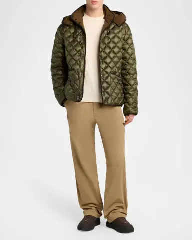 Moncler Men's Venserre Quilted Nylon Down Jacket | Thumbnail 2 Moncler Men's Venserre Quilted Nylon Down Jacket | Thumbnail 2