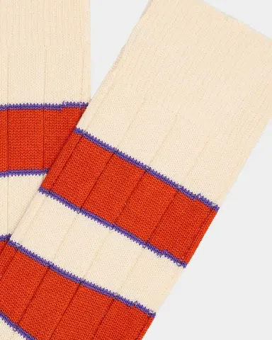 Paul Smith Men's Kennedy Contrast-Stripe Crew Socks | Thumbnail 2 Paul Smith Men's Kennedy Contrast-Stripe Crew Socks | Thumbnail 2
