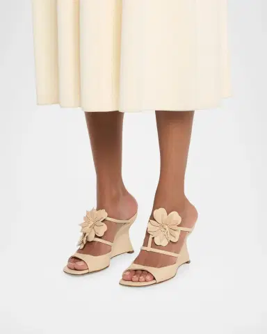Zimmermann 85mm Belara Leather Wedge Sandals | Thumbnail 2 Zimmermann 85mm Belara Leather Wedge Sandals | Thumbnail 2