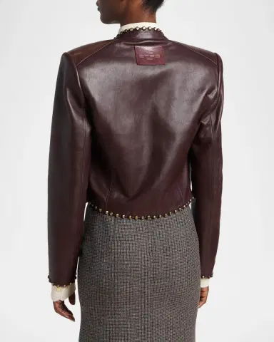 Etro Studded Leather Jacket | Thumbnail 2 Etro Studded Leather Jacket | Thumbnail 2