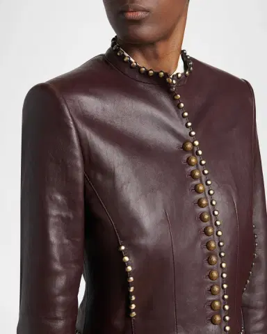 Etro Studded Leather Jacket | Thumbnail 3 Etro Studded Leather Jacket | Thumbnail 3