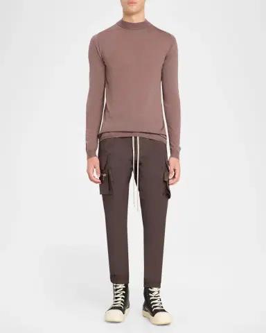 Rick Owens Men's Drawstring Cargo Joggers | Thumbnail 2 Rick Owens Men's Drawstring Cargo Joggers | Thumbnail 2